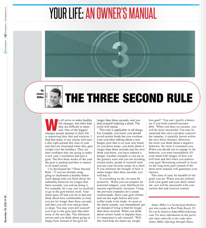 Three second rule